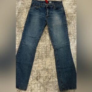 H&M Divided Flared Leg Denim. Size Large